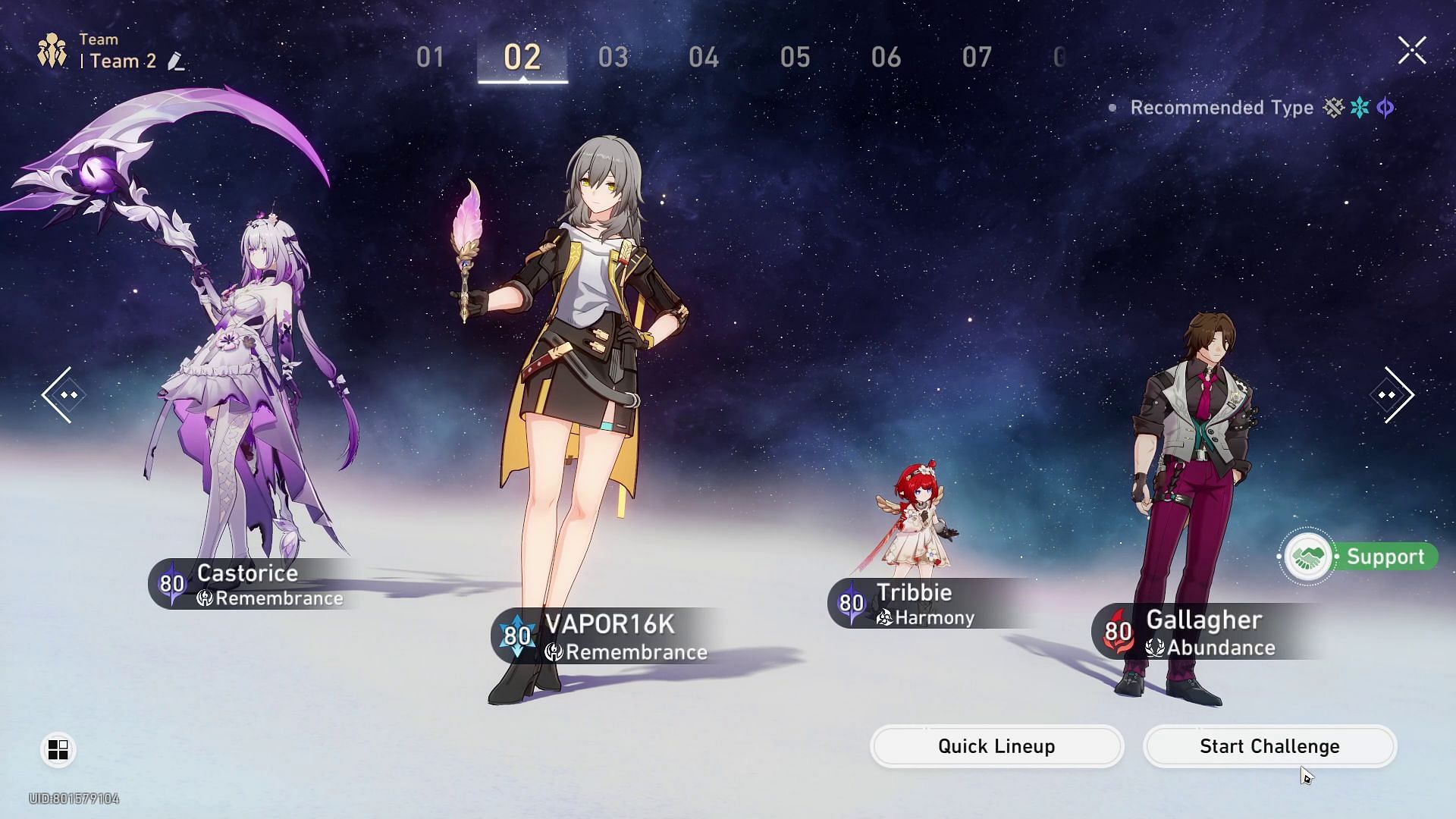 Best team for engaging the Sky Titan (Image via HoYoverse)